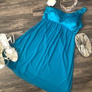 delia's homecoming dresses Delia Formal Cowl Neck Long Dress main image 0